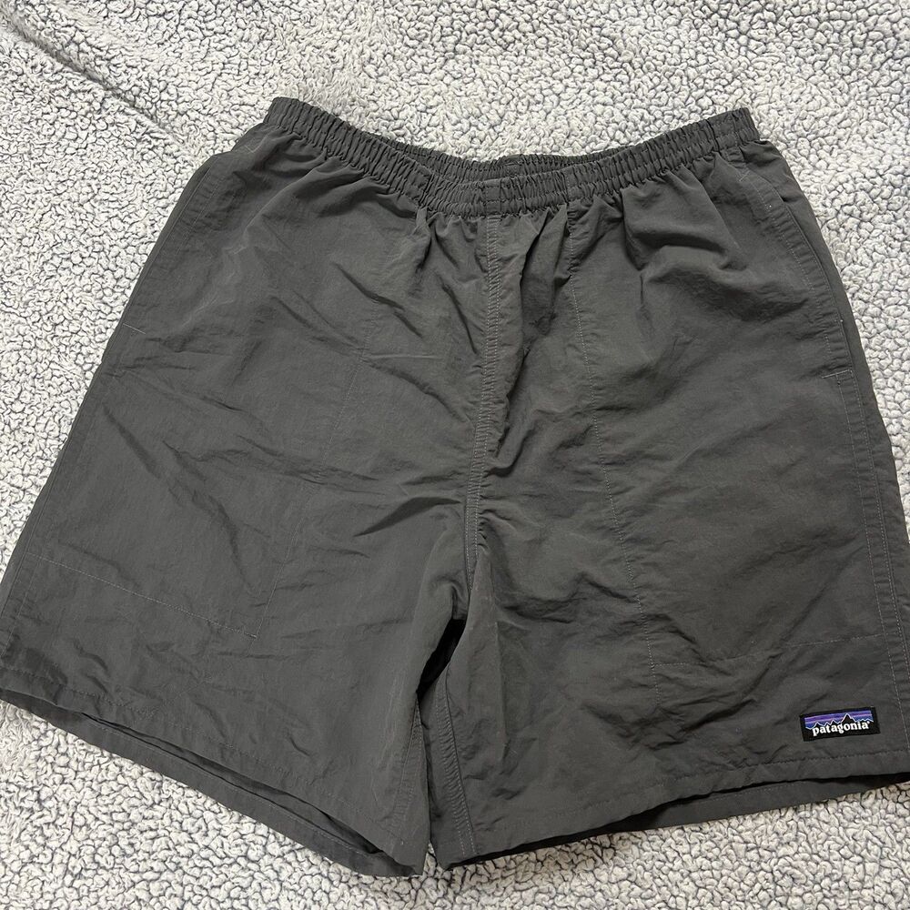 Patagonia Men’s Baggies Longs 7” Shorts Large Forge Grey Gray Swim Hiking